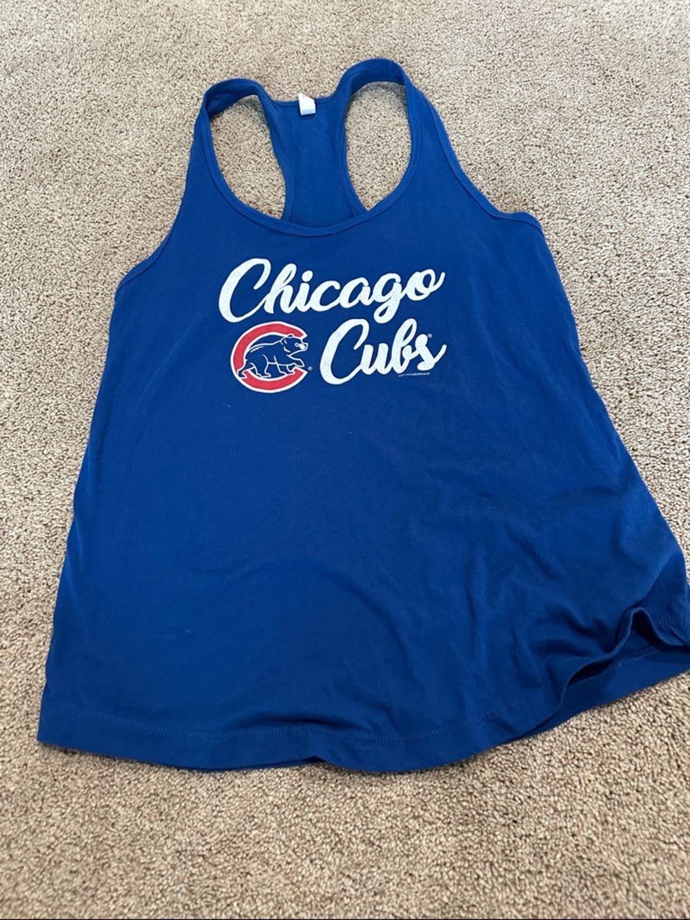 Chicago Cubs Women's Royal Blue Racerback Tank